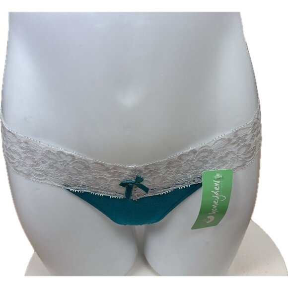 Honeydew Intimates S/M Assorted Fall Color Lace Waist Bow Thong Panties-Set of 5 - Picture 2 of 15